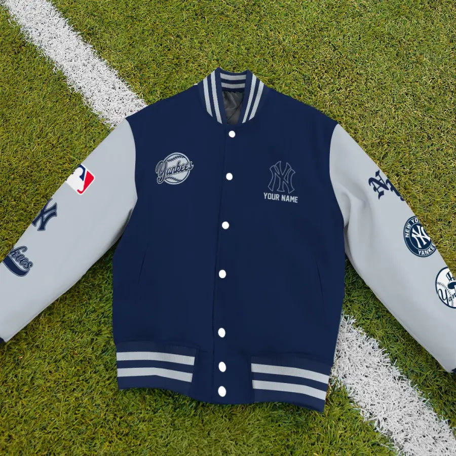 LIMITED EDITION - NEW PREMIUM MLB01 NYY NEW YORK YANKEES SATIN VARSITY JACKET