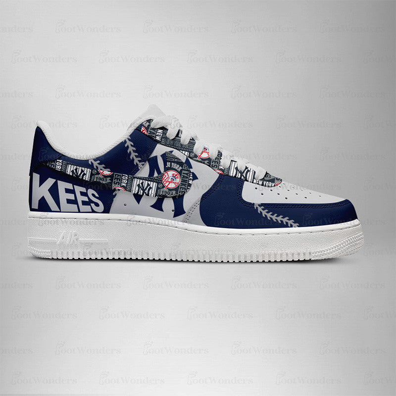 LIMITED EDITION - NEW CUSTOMIZED MLB01 NY YANKEES AF1 SHOES