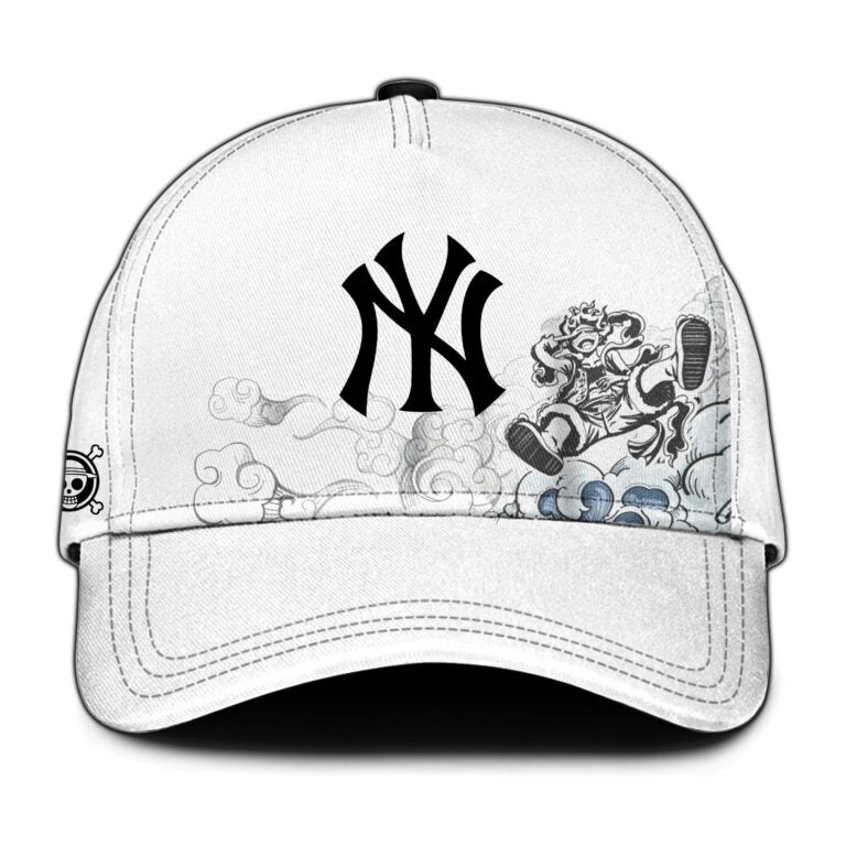 LIMITED EDITION - NEW CUSTOMIZED MLB01 NYY NEW YORK YANKEES x ONE PIECE BASEBALL JERSEY & CAP