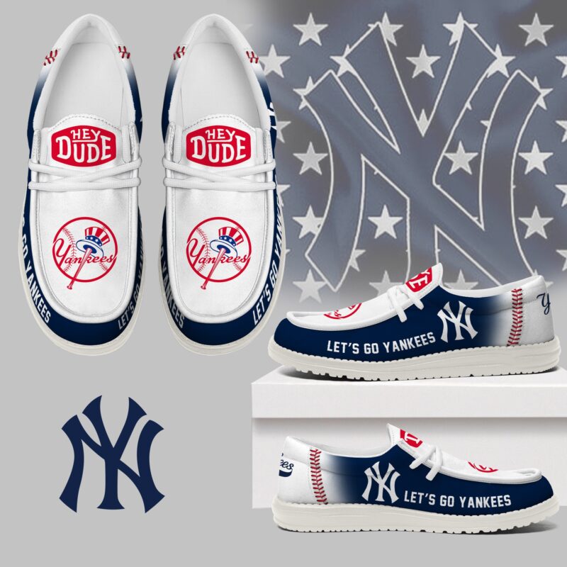 [FLASH SALE] NEW CUSTOMIZED MLB01 NYY NEW YORK YANKEES LOAFER SHOES