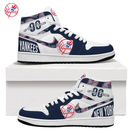 LIMITED EDITION - NEW CUSTOMIZED MLB01 NY YANKEES AIR JORDAN SNEAKERS