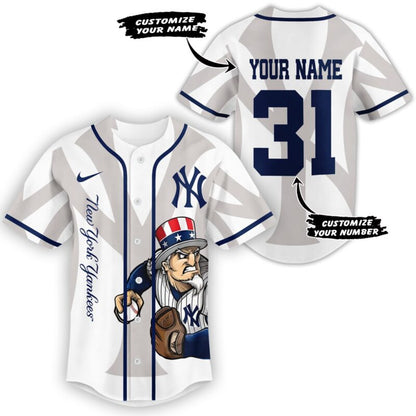[FLASH SALE] NEW CUSTOMIZED MLB01 NYY NEW YORK YANKEES BASEBALL JERSEY