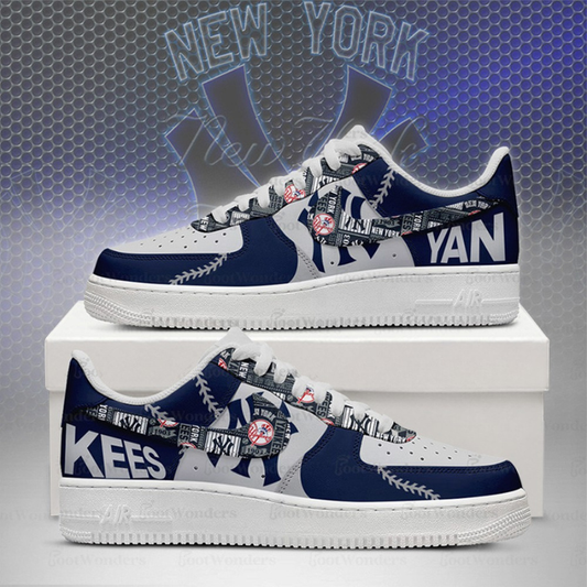 LIMITED EDITION - NEW CUSTOMIZED MLB01 NY YANKEES AF1 SHOES