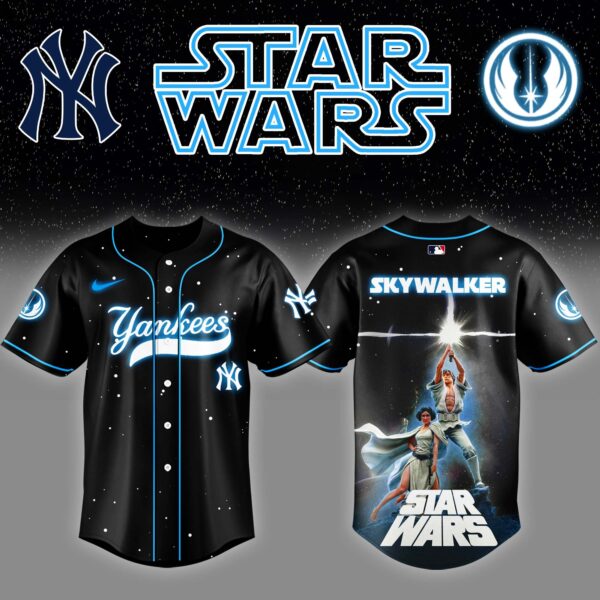 LIMITED EDITION - NEW CUSTOMIZED MLB01 NY YANKEES x STAR WARS BASEBALL JERSEY