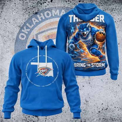 LIMITED EDITION - NEW CUSTOMIZED NBA01 OC OKLAHOMA CITY THUNDER UNISEX T-SHIRT, POLO, HOODIE & JACKETS