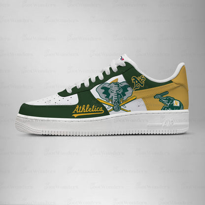 LIMITED EDITION - NEW CUSTOMIZED MLB23 OL ATHLETICS AF1 SHOES