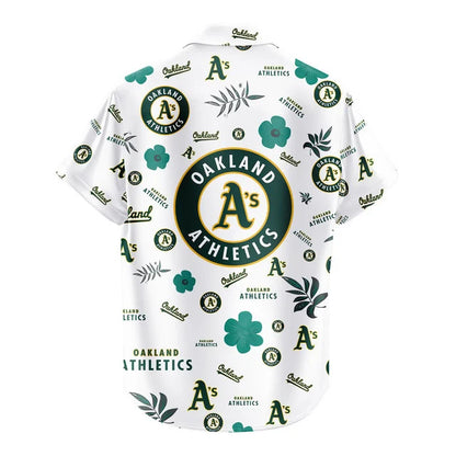 LIMITED EDITION - NEW CUSTOMIZED MLB23 OAS OAKLAND ATHLETICS UNISEX HAWAIIAN SHIRT & SHORTS SET