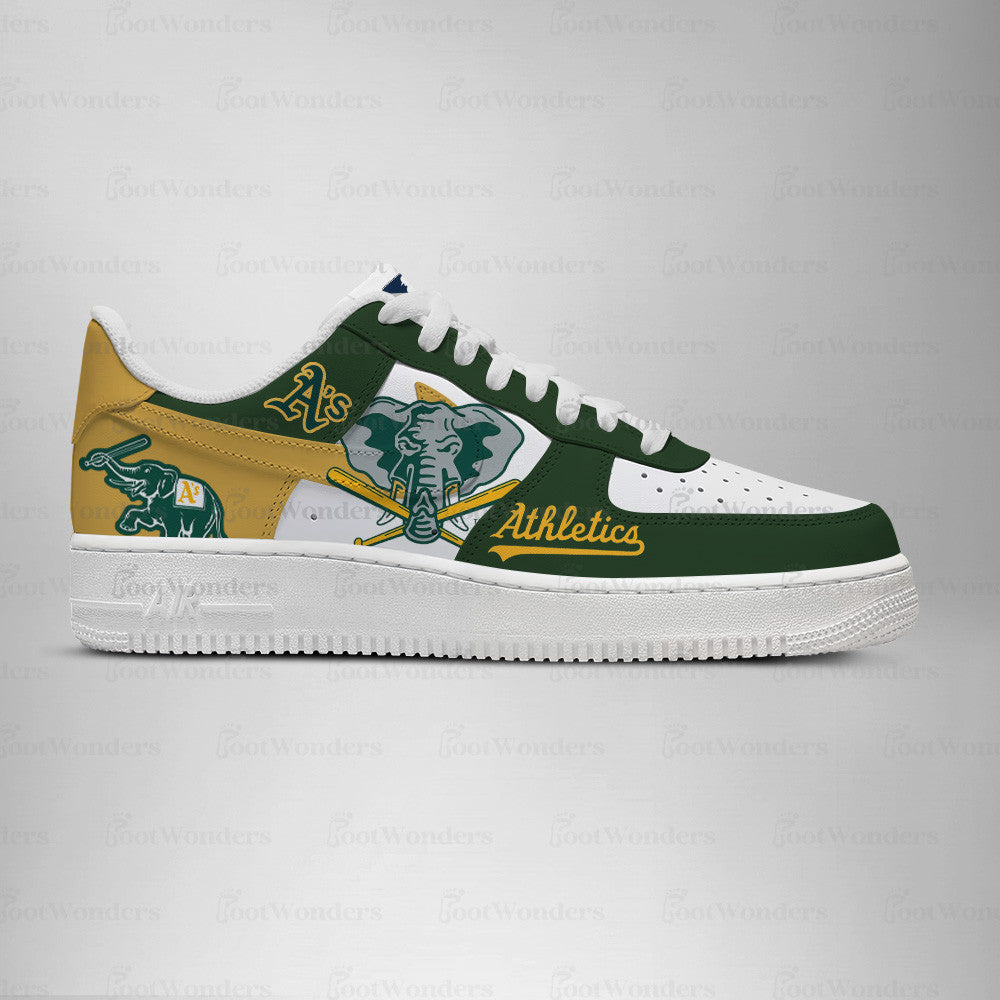 LIMITED EDITION - NEW CUSTOMIZED MLB23 OL ATHLETICS AF1 SHOES