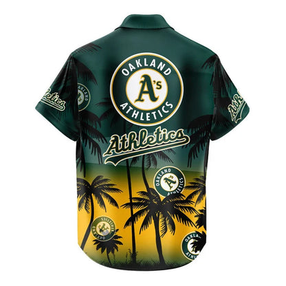 LIMITED EDITION - NEW CUSTOMIZED MLB23 OAS OAKLAND ATHLETICS UNISEX HAWAIIAN SHIRT & SHORTS SET