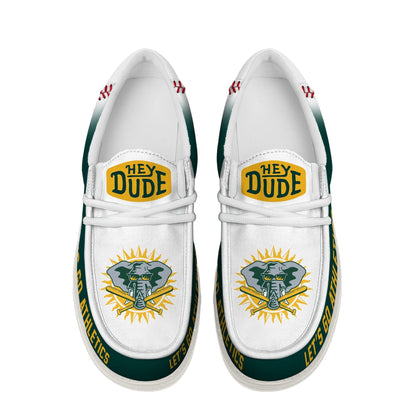 LIMITED EDITION - NEW CUSTOMIZED MLB23 OAS OAKLAND ATHLETICS LOAFER SHOES