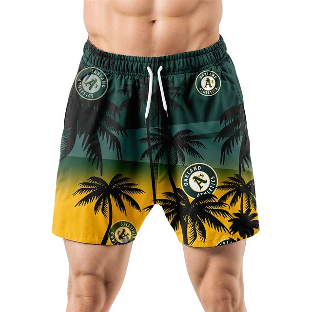 LIMITED EDITION - NEW CUSTOMIZED MLB23 OAS OAKLAND ATHLETICS UNISEX HAWAIIAN SHIRT & SHORTS SET