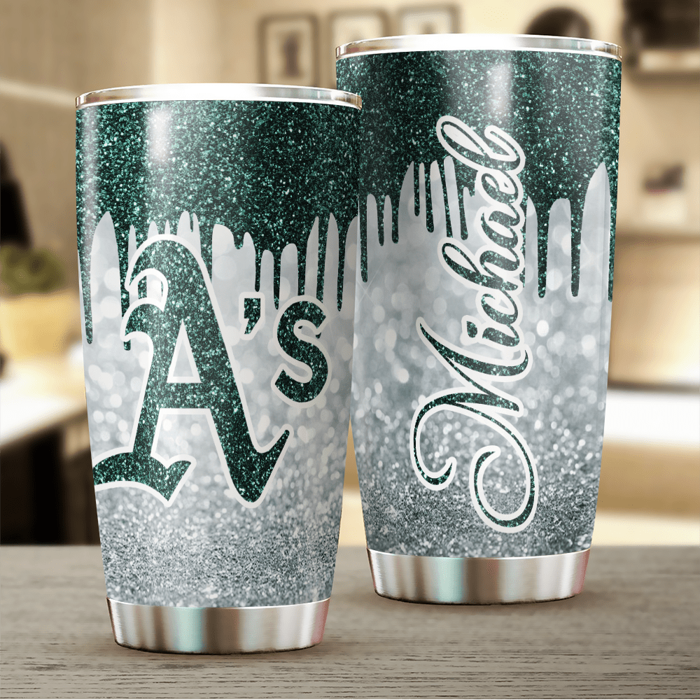 LIMITED EDITION - NEW CUSTOMIZED MLB23 OL ATHLETICS TUMBLER CUP