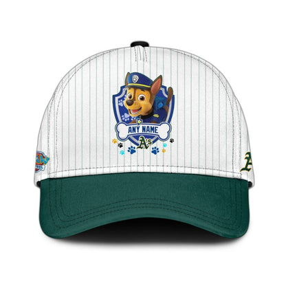 LIMITED EDITION - NEW CUSTOMIZED MLB23 OAS OAKLAND ATHLETICS x PAW PATROL BASEBALL JERSEY & CAP
