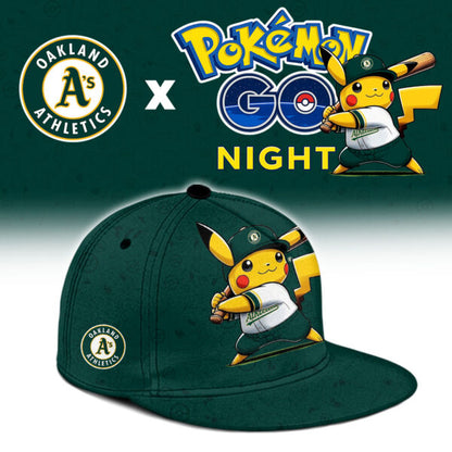 LIMITED EDITION - NEW CUSTOMIZED MLB23 OAS OAKLAND ATHLETICS x POKEMON BASEBALL JERSEY & CAP