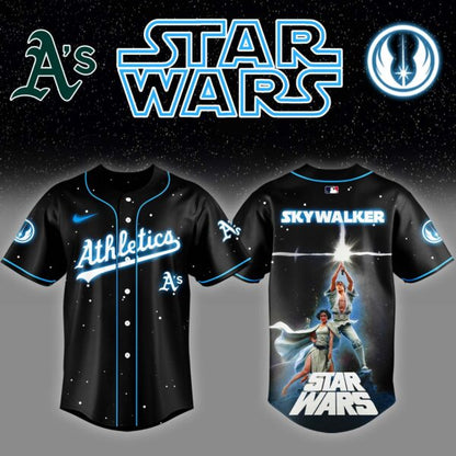 LIMITED EDITION - NEW CUSTOMIZED MLB23 OL ATHLETICS x STAR WARS BASEBALL JERSEY