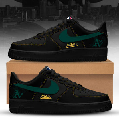 LIMITED EDITION - NEW CUSTOMIZED MLB23 OL ATHLETICS AF1 SNEAKERS