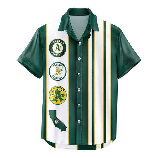 LIMITED EDITION - NEW CUSTOMIZED MLB23 OAS OAKLAND ATHLETICS UNISEX HAWAIIAN SHIRT