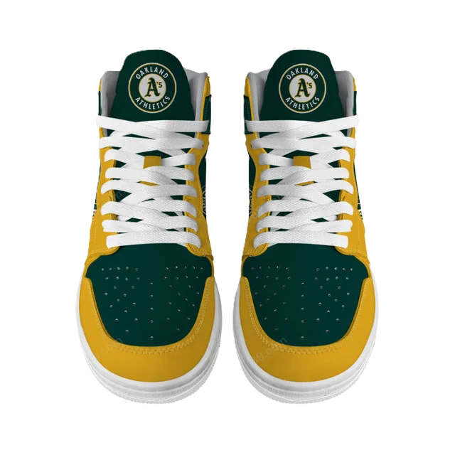 LIMITED EDITION - NEW CUSTOMIZED MLB23 OL ATHLETICS AIR JORDAN SNEAKERS