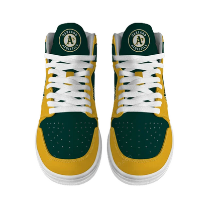 LIMITED EDITION - NEW CUSTOMIZED MLB23 OL ATHLETICS AIR JORDAN SNEAKERS