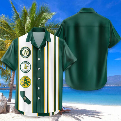 LIMITED EDITION - NEW CUSTOMIZED MLB23 OAS OAKLAND ATHLETICS UNISEX HAWAIIAN SHIRT