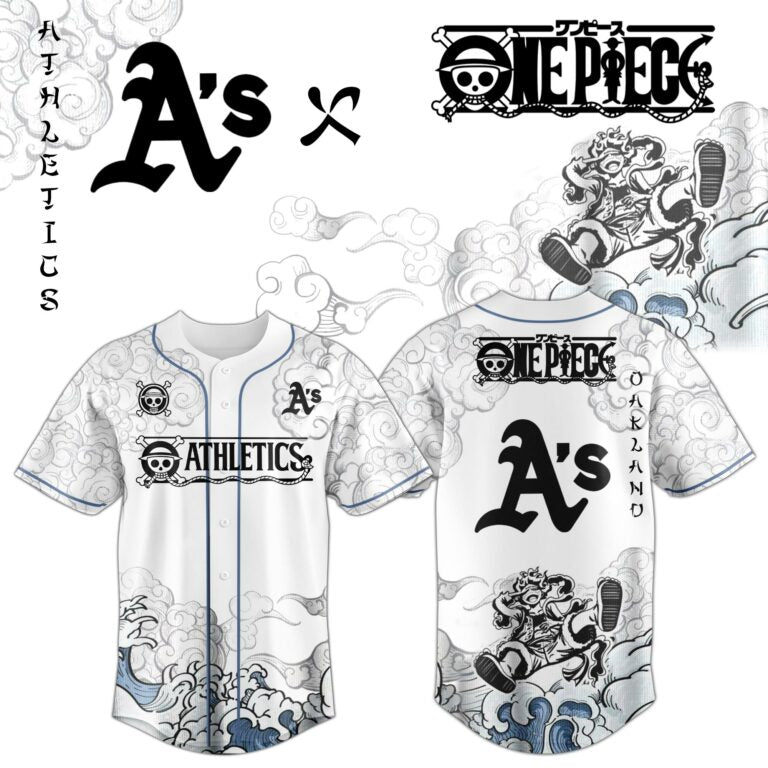 LIMITED EDITION - NEW CUSTOMIZED MLB23 OAS OAKLAND ATHLETICS x ONE PIECE BASEBALL JERSEY & CAP