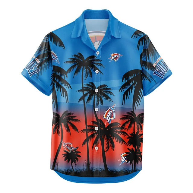 LIMITED EDITION - NEW CUSTOMIZED NBA01 OCT OKLAHOMA CITY THUNDER UNISEX HAWAIIAN SHIRT & SHORTS SET
