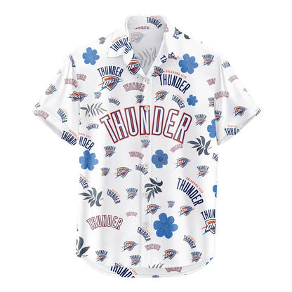 LIMITED EDITION - NEW CUSTOMIZED NBA01 OCT OKLAHOMA CITY THUNDER UNISEX HAWAIIAN SHIRT & SHORTS SET