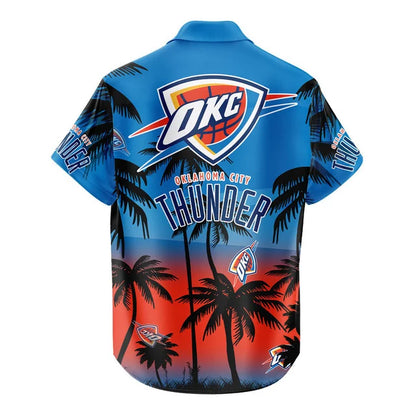 LIMITED EDITION - NEW CUSTOMIZED NBA01 OCT OKLAHOMA CITY THUNDER UNISEX HAWAIIAN SHIRT & SHORTS SET