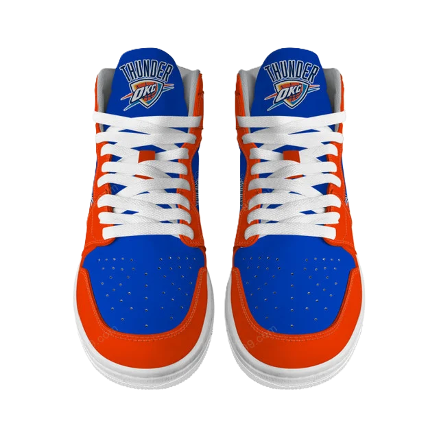 [HOT DEAL] NEW CUSTOMIZED NBA01 OCT OKLAHOMA CITY THUNDER AIR JORDAN SNEAKERS