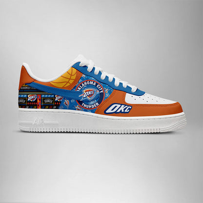 [HOT DEAL] NEW CUSTOMIZED NBA01 OCT OKLAHOMA CITY THUNDER AF1 SHOES