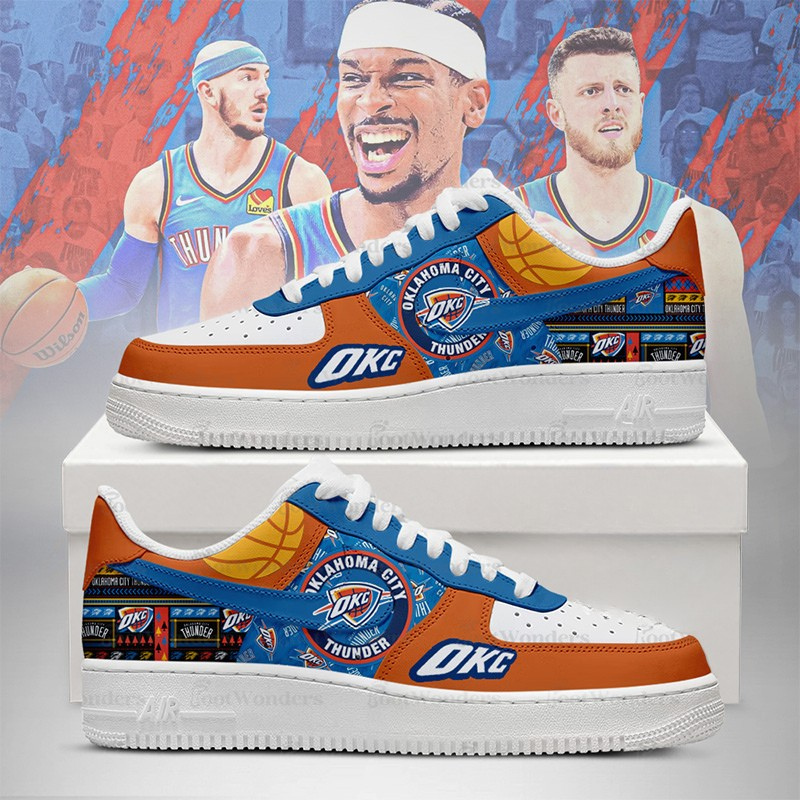 [HOT DEAL] NEW CUSTOMIZED NBA01 OCT OKLAHOMA CITY THUNDER AF1 SHOES