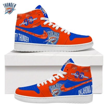 [HOT DEAL] NEW CUSTOMIZED NBA01 OCT OKLAHOMA CITY THUNDER AIR JORDAN SNEAKERS