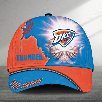 LIMITED EDITION - NEW CUSTOMIZED NBA01 OCT OKLAHOMA CITY THUNDER CLASSIC CAP
