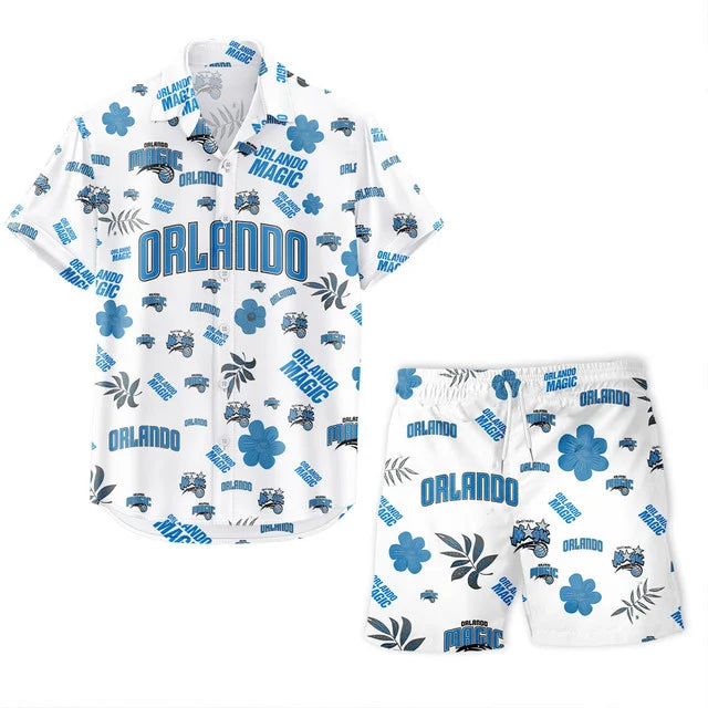 LIMITED EDITION - NEW CUSTOMIZED NBA15 OMA ORLANDO MAGIC UNISEX HAWAIIAN SHIRT & SHORTS SET