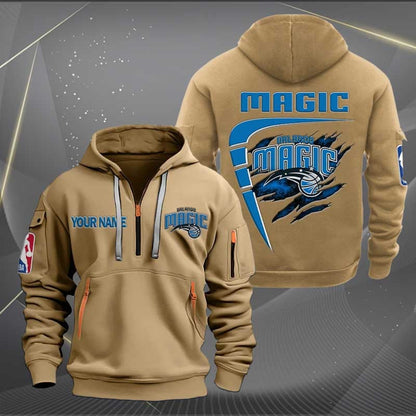 [HOT DEAL] NEW CUSTOMIZED NBA15 OM ORLANDO MAGIC QUARTER ZIP HOODIE