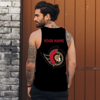 LIMITED EDITION - NEW CUSTOMIZED NHL29 OSN OTTAWA SENATORS UNISEX TANK TOP