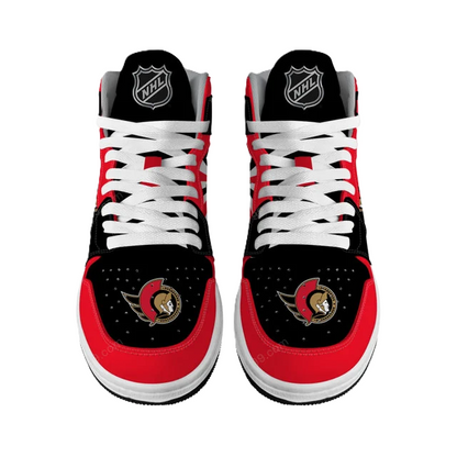 LIMITED EDITION - NEW CUSTOMIZED NHL29 OT SENATORS AIR JORDAN SNEAKERS