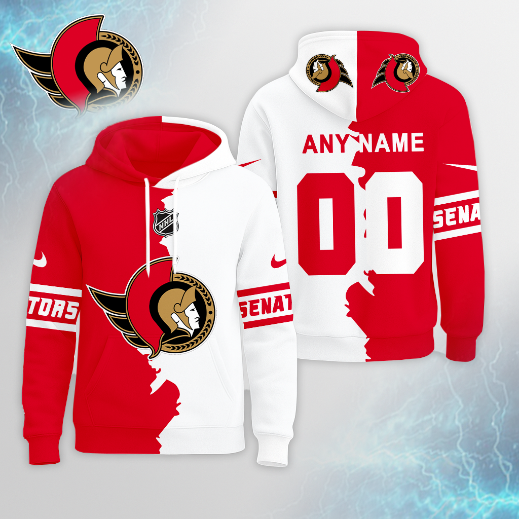 LIMITED EDITION - NEW CUSTOMIZED NHL29 OSN OTTAWA SENATORS UNISEX T-SHIRT, POLO, HOODIE & JACKETS