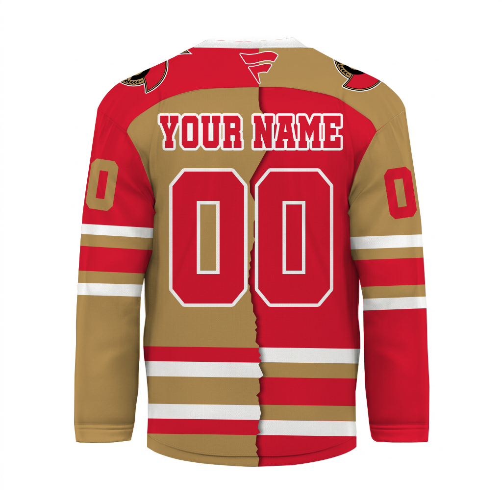 [SUPER SALE] NEW CUSTOMIZED NHL29 OSN OTTAWA SENATORS UNISEX HOCKEY JERSEY