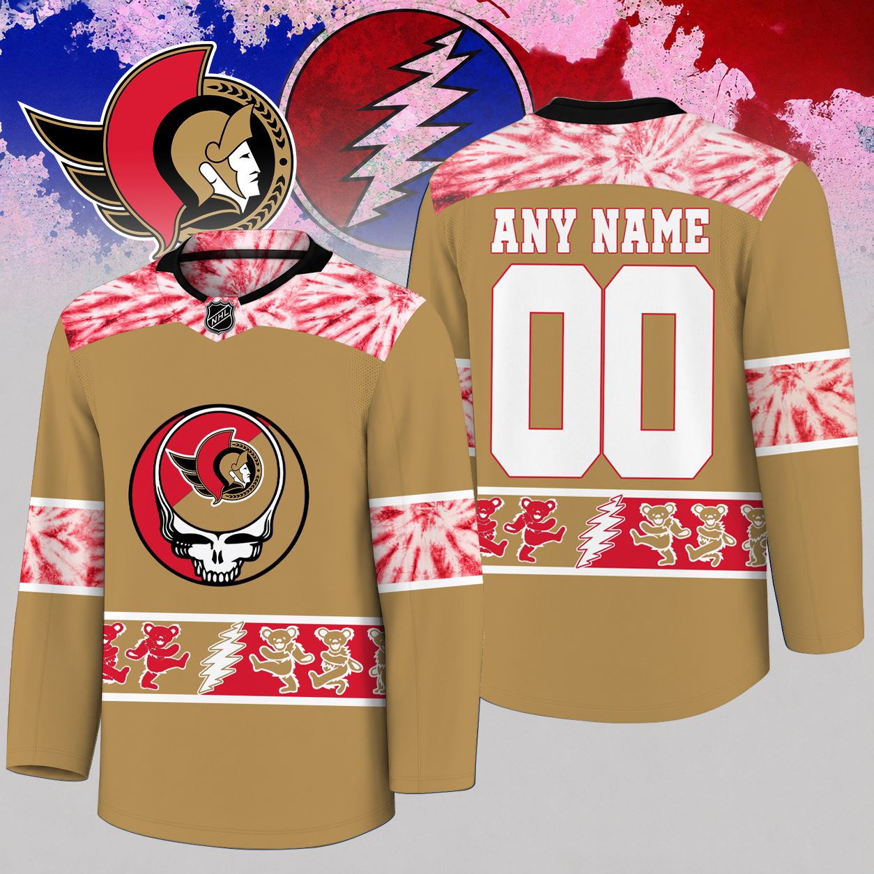 [SUPER SALE] NEW CUSTOMIZED NHL29 OSN OTTAWA SENATORS UNISEX HOCKEY JERSEY