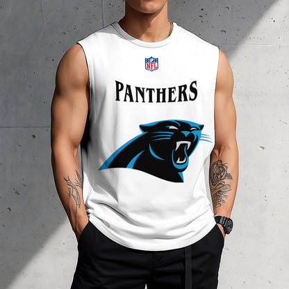 LIMITED EDITION - NEW CUSTOMIZED NFL23 CLP CAROLINA PANTHERS TANKTOP & GYM SHIRT