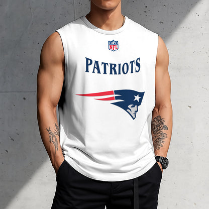 LIMITED EDITION - NEW CUSTOMIZED NFL27 NEP NEW ENGLAND PATRIOTS TANKTOP & GYM SHIRT
