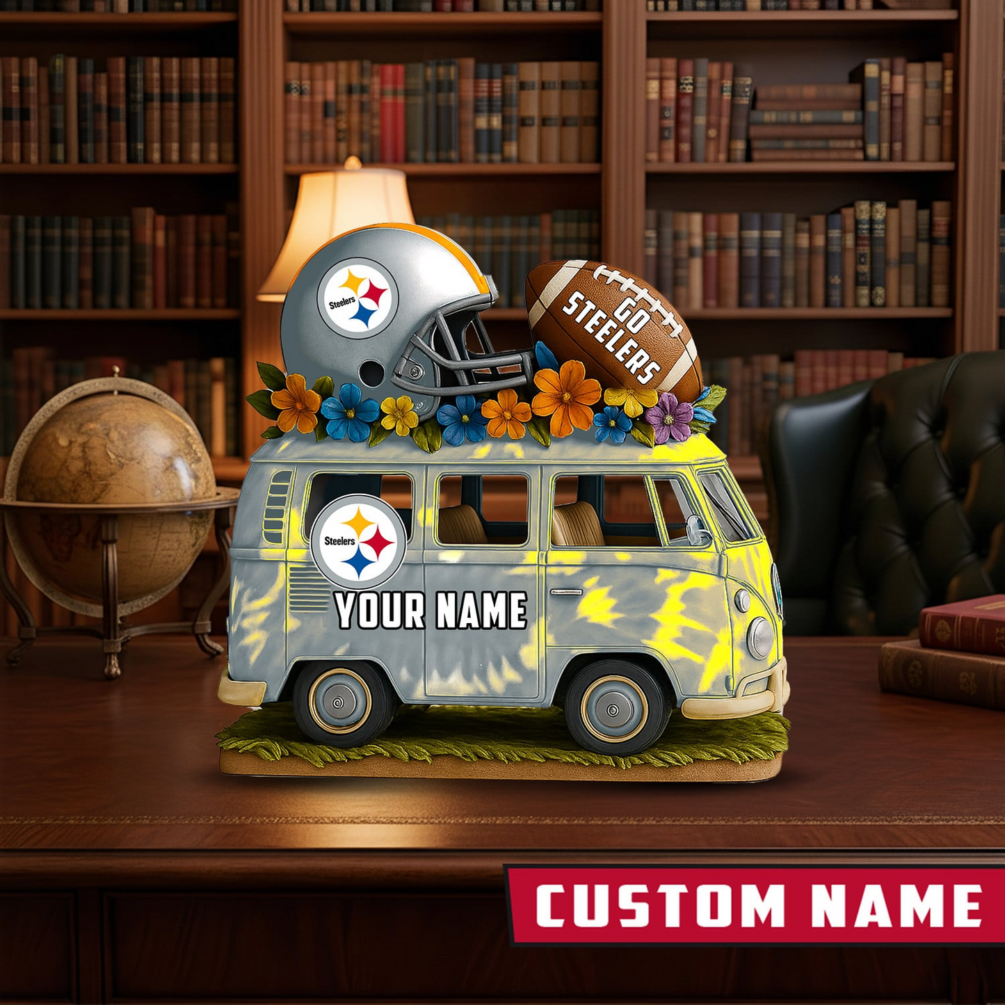 LIMITED EDITION - NEW CUSTOMIZED NFL14 PSB PITTSBURGH STEELERS BUS ACRYLIC BLOCK