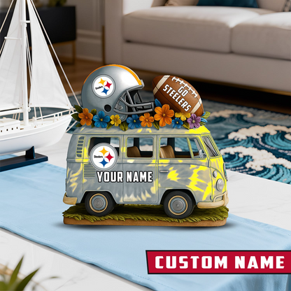 LIMITED EDITION - NEW CUSTOMIZED NFL14 PSB PITTSBURGH STEELERS BUS ACRYLIC BLOCK