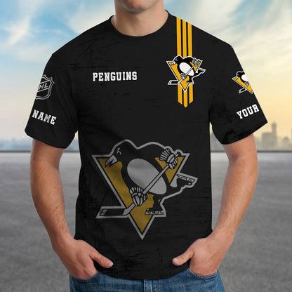 LIMITED EDITION - NEW CUSTOMIZED NHL26 PBP PITTSBURGH PENGUINS T-SHIRT FOR FANS