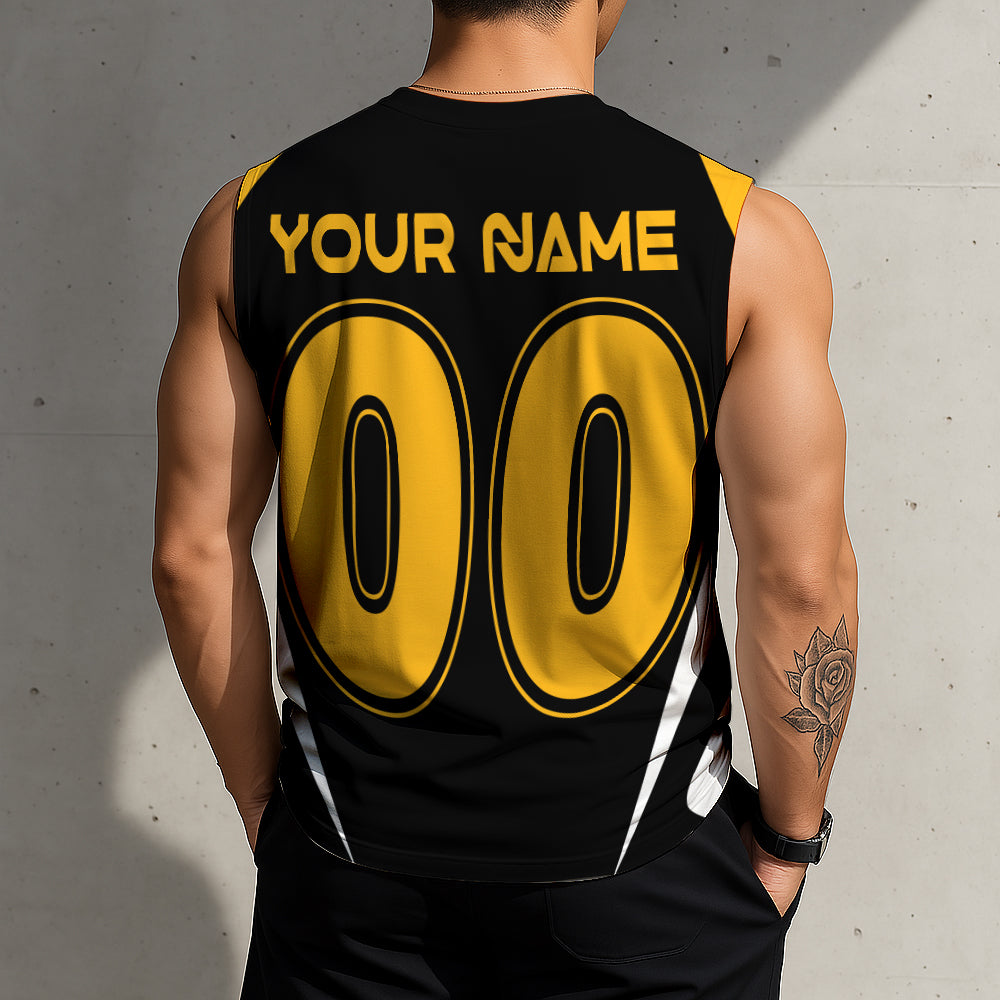 LIMITED EDITION - NEW CUSTOMIZED NHL26 PBP PITTSBURGH PENGUINS TANK TOP & GYM SHIRT