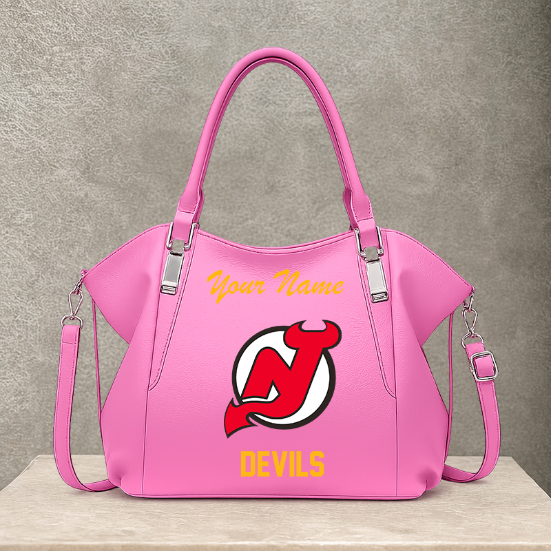 LIMITED EDITION - NEW CUSTOMIZED NHL06 NJD NEW JERSEY DEVILS SHOULDER HANDBAG