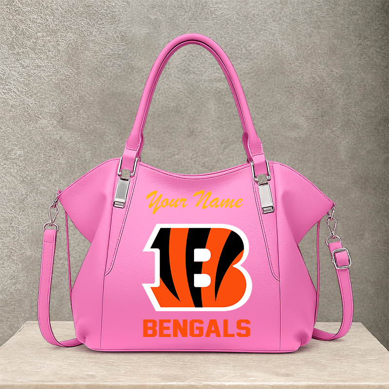 LIMITED EDITION - NEW CUSTOMIZED NFL16 CCB CINCINNATI BENGALS SHOULDER HANDBAG