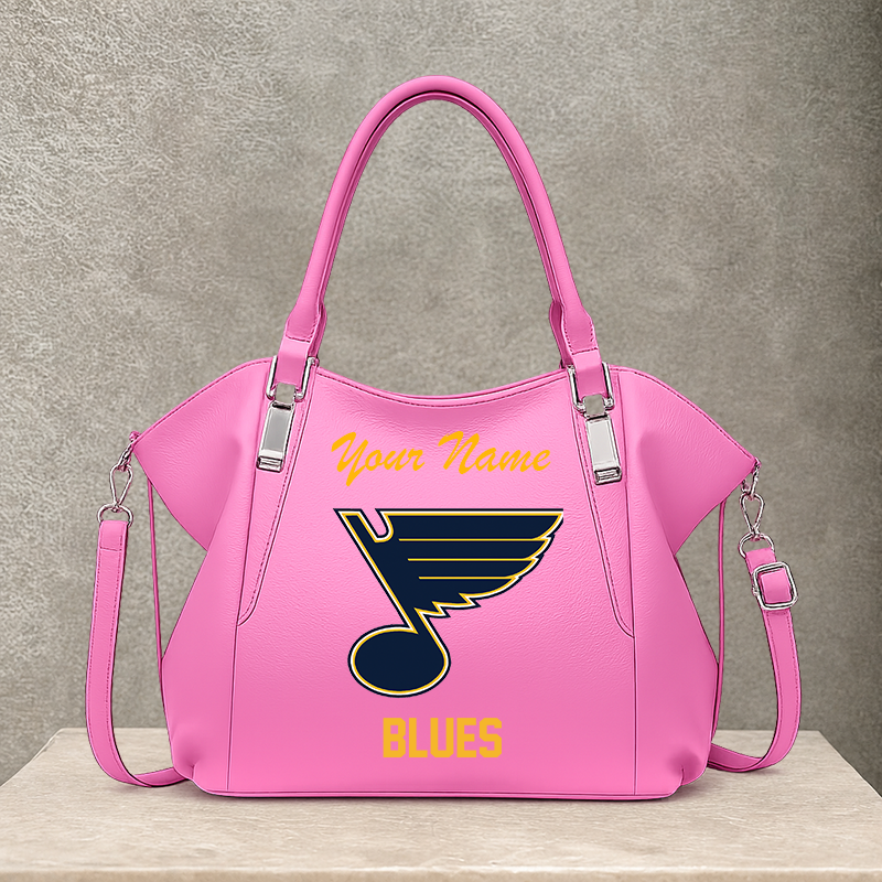 LIMITED EDITION - NEW CUSTOMIZED NHL14 SLB ST. LOUIS BLUES SHOULDER HANDBAG
