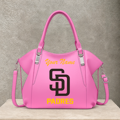 LIMITED EDITION - NEW CUSTOMIZED MLB18 SDP SAN DIEGO PADRES SHOULDER HANDBAG
